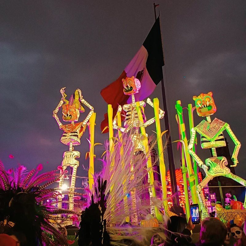 Megaofrenda for Día de Muertos in the Zócalo, Mexico City