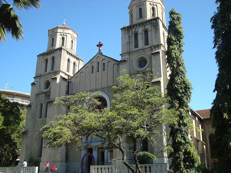 Catholic church building near the Mombasa waterfront