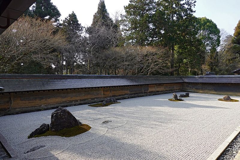 Japanese dry garden